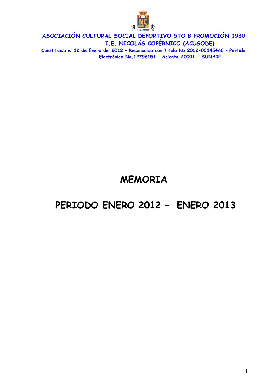 Memoria 2012 - ACUSODE.pdf - página 1/16