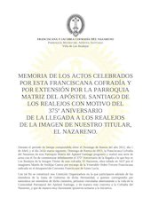 Memoria de los Actos celebrados con motivo del 375Âº Aniversario de El Nazareno.pdf - página 2/38