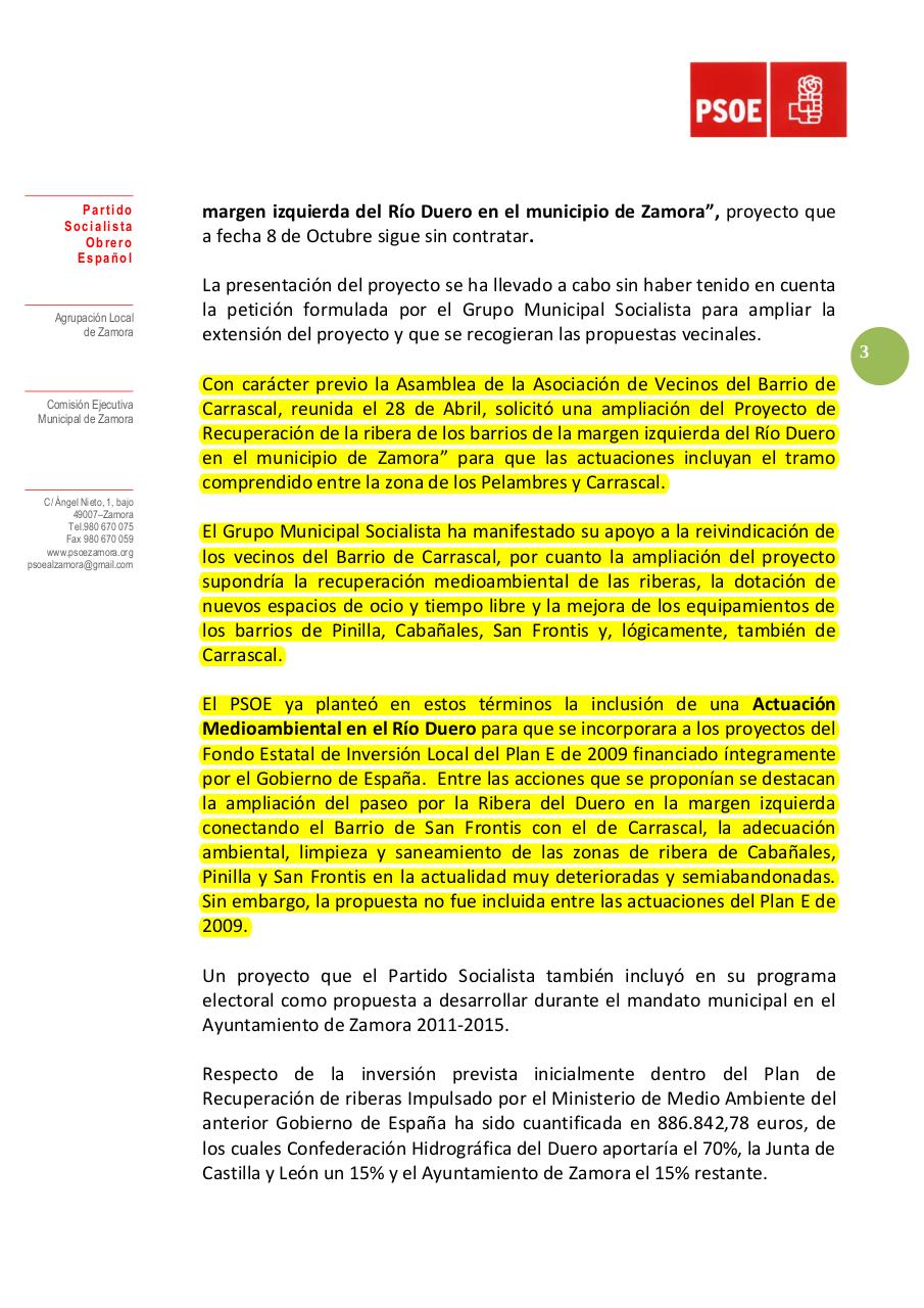 FB Enmienda PGE 2014 AmpliaciÃ³n Proyecto Riberas Duero Zamora 14-11-13.pdf - página 3/4