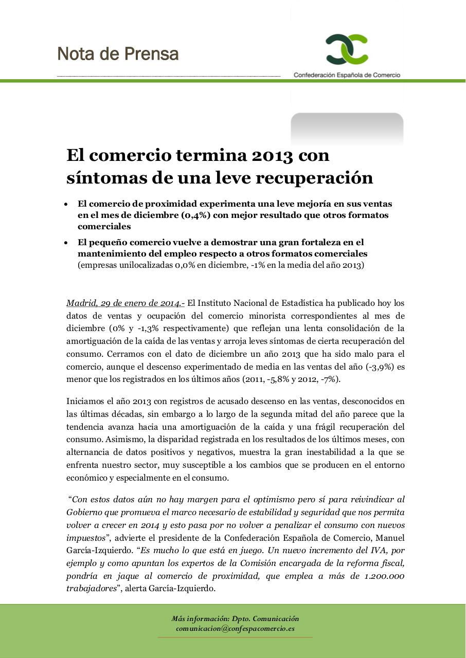 NotaPrensaComercio2013.pdf - página 1/2