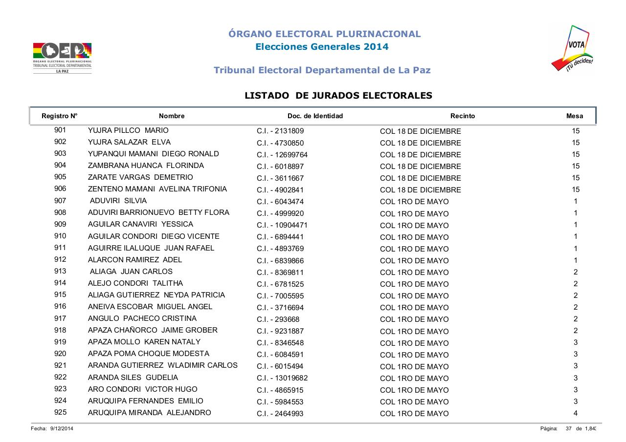 Vista previa del archivo PDF lista-jurados-electorales-lapaz-bolivia-2014.pdf