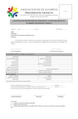 Documento PDF solicitud de ingreso asociacion de ex alumnos