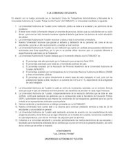 Documento PDF comunicado a la comunidad estudiantil uady 1