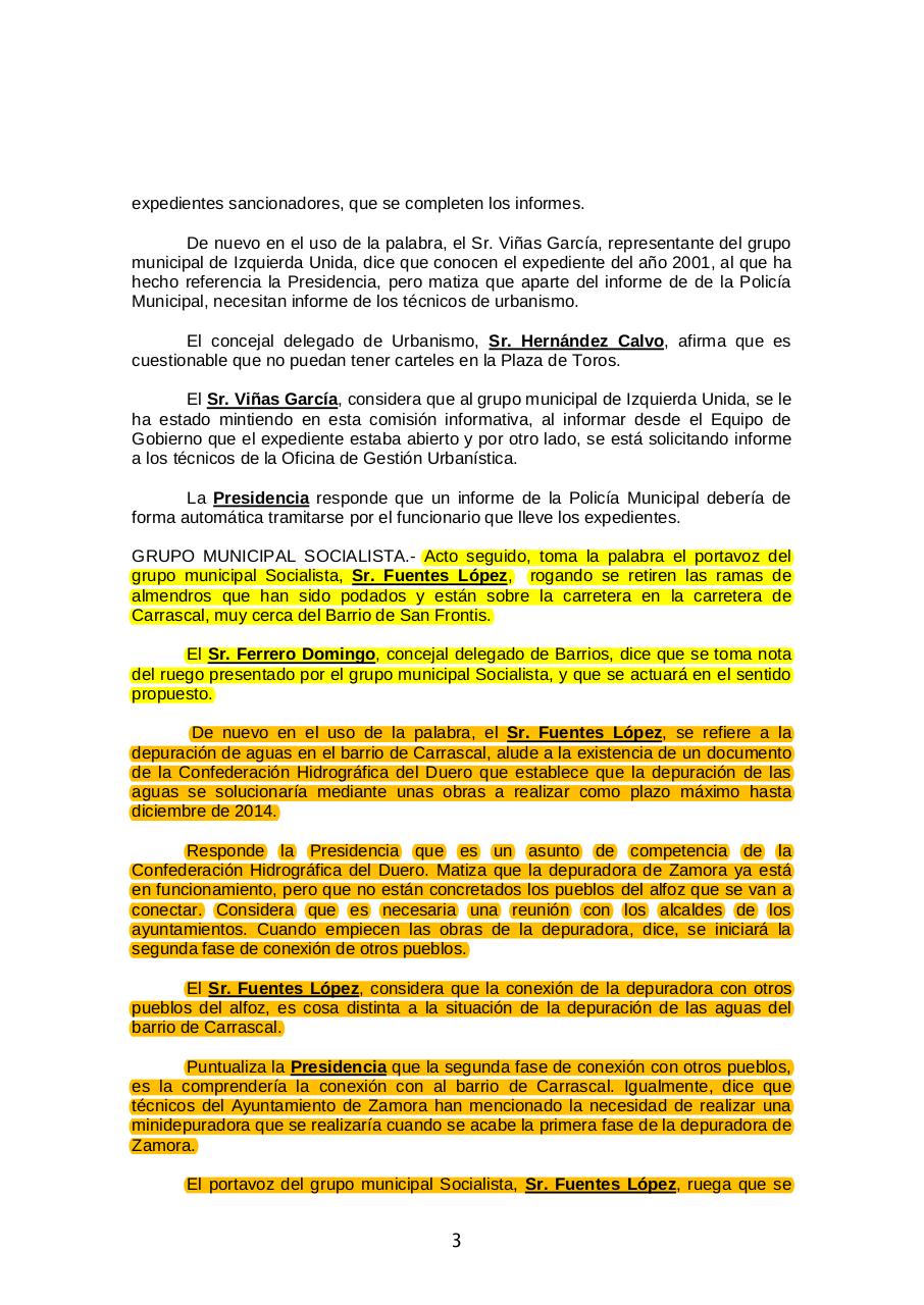 FB Acta NÂº 01-2015 CI Urbanismo, Obras y Medio Ambiente-Ayto. Zamora 21-01-15.pdf - página 3/4