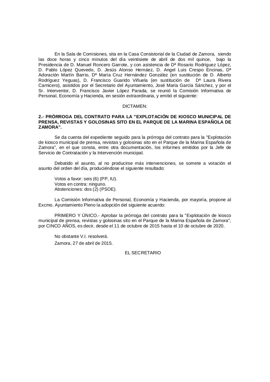 DICTÃMENES Pleno Ayto. Zamora 30-04-15.pdf - página 1/20