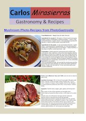 Documento PDF mushroom photo recipes from photogastrosite by carlos mirasierras