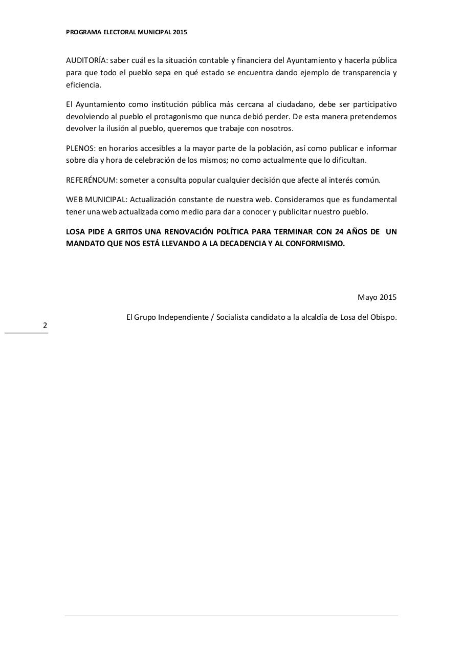 Vista previa del archivo PDF boletin-electoral-2015-independiente-psoe-losa-del-obispo.pdf