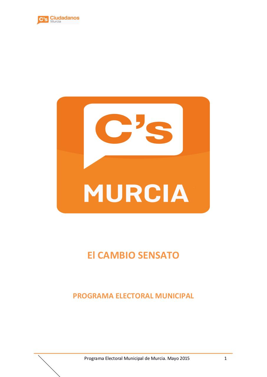 PROGRAMA CIUDADANOS MURCIA 2015.pdf - página 1/56