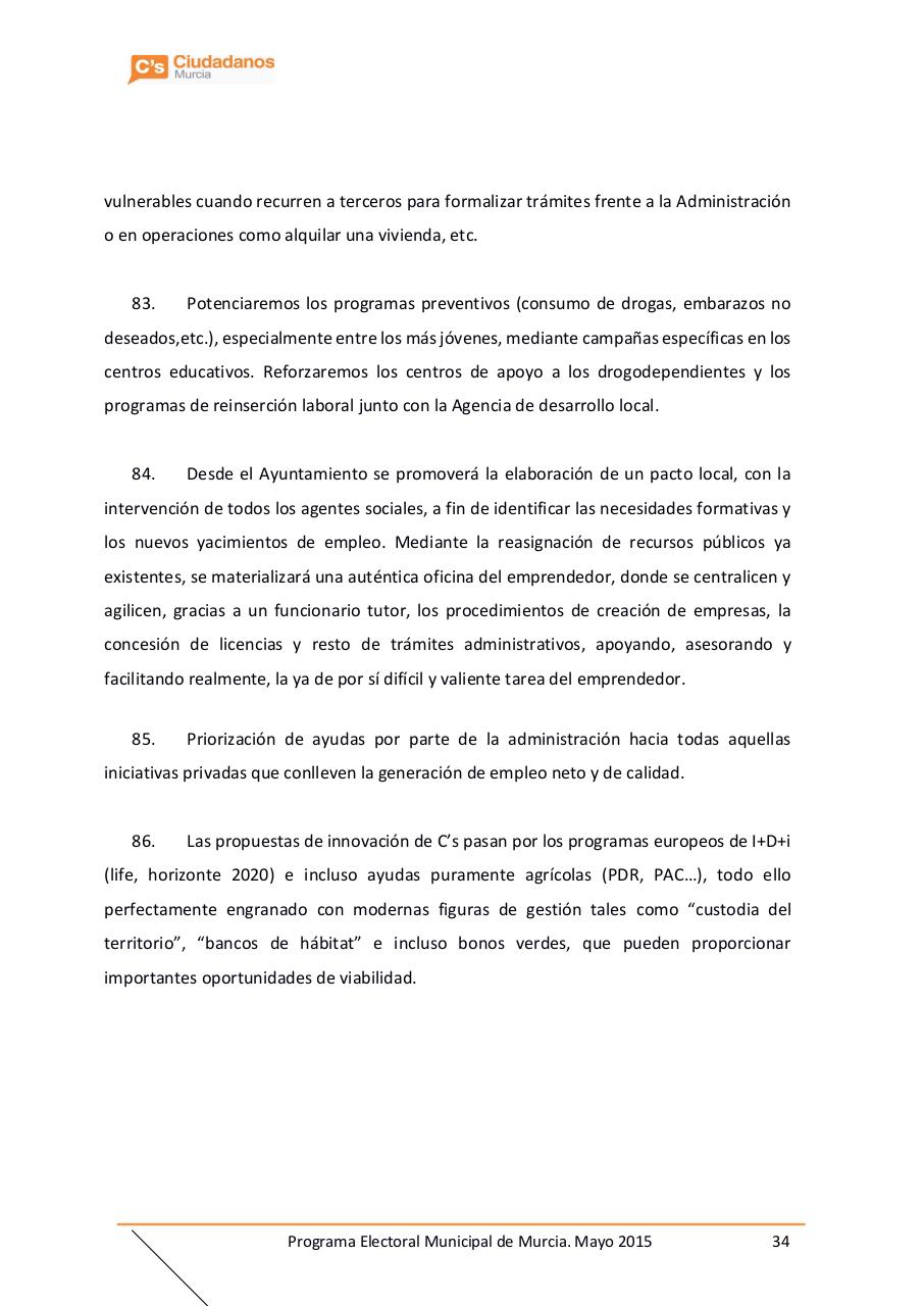 Vista previa del archivo PDF programa-ciudadanos-murcia-2015.pdf