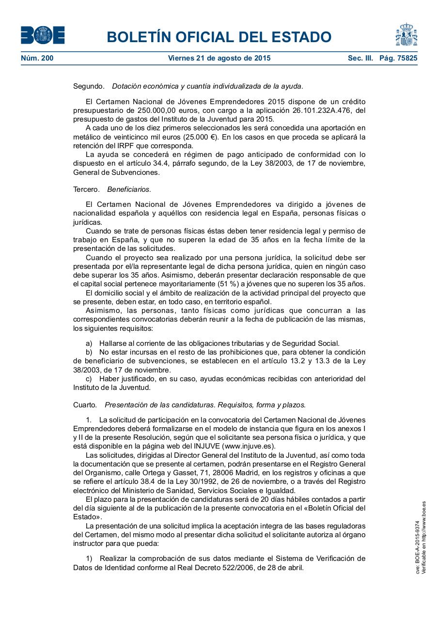 Vista previa del archivo PDF boe-a-2015-9374-certamen-nacional-jovenes-emprendedores.pdf