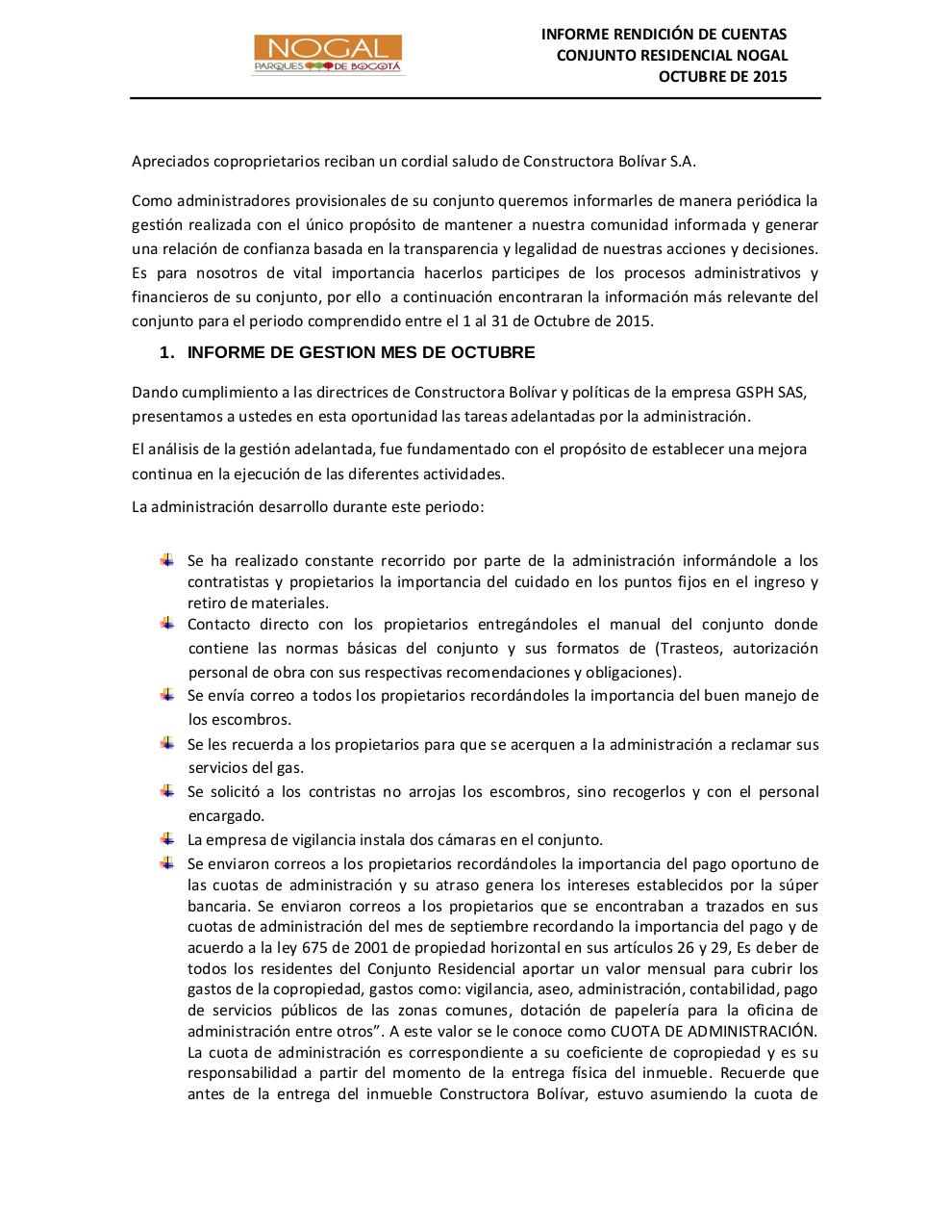 INFORME DE RENDICION DE CUENTAS NOGAL OCTUBRE.pdf - página 1/8