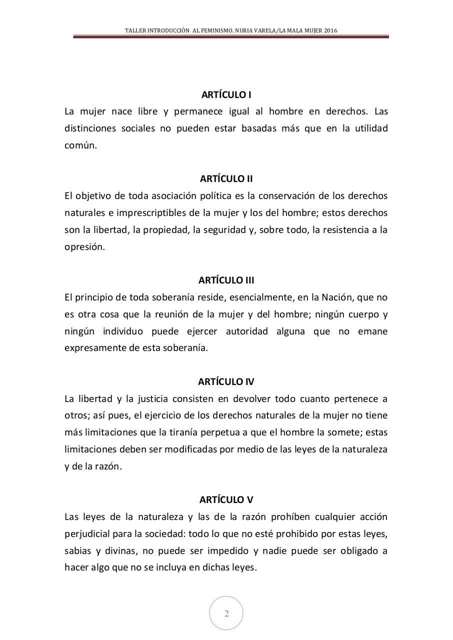 TEXTO 1.5DECLARACIOÌN DE DERECHOS DE LA MUJER Y LA CIUDADANA. OLYMPIA (1).pdf - página 2/5