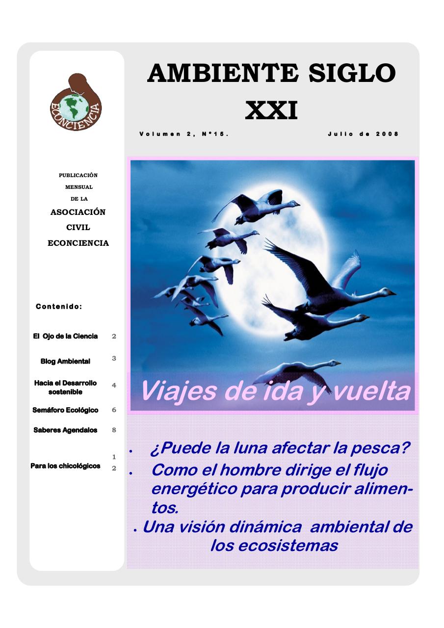 Revista Ambiente Siglo XXI. NÂ° 15.Julio 2008.pdf - página 1/12