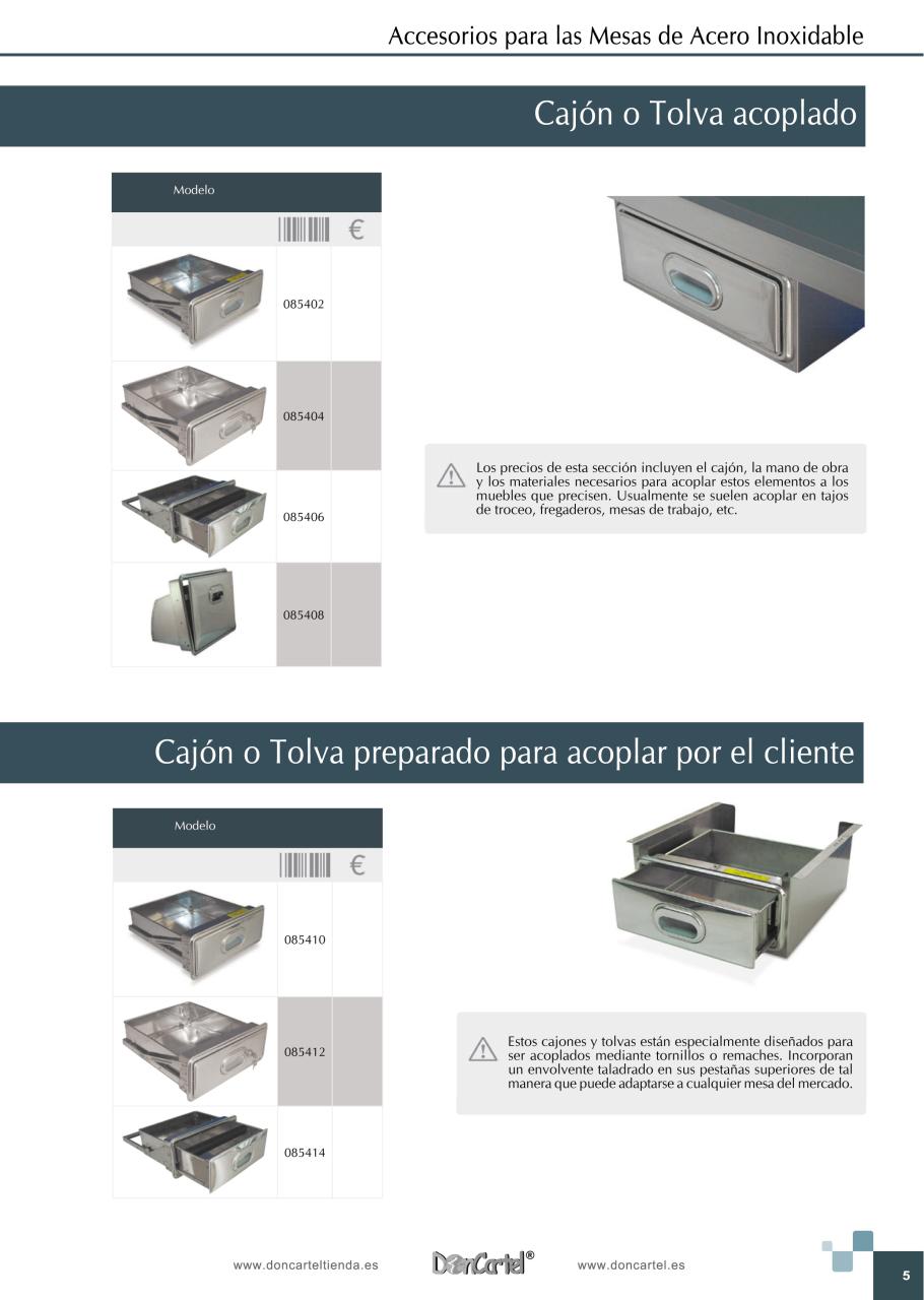 Vista previa del archivo PDF catalogo-accesorios-mesas-inox.pdf
