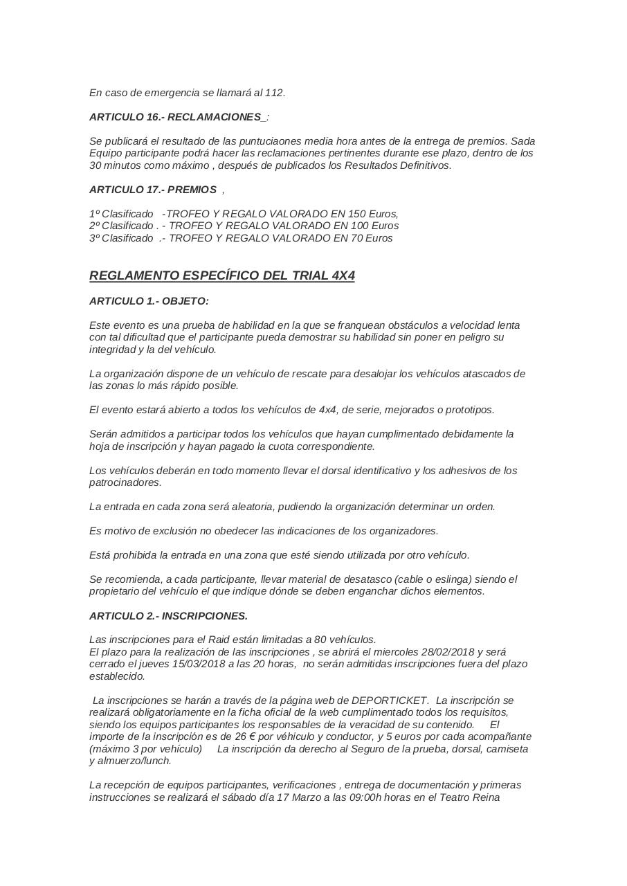 Vista previa del archivo PDF reglamento-particular-2018-4x4.pdf