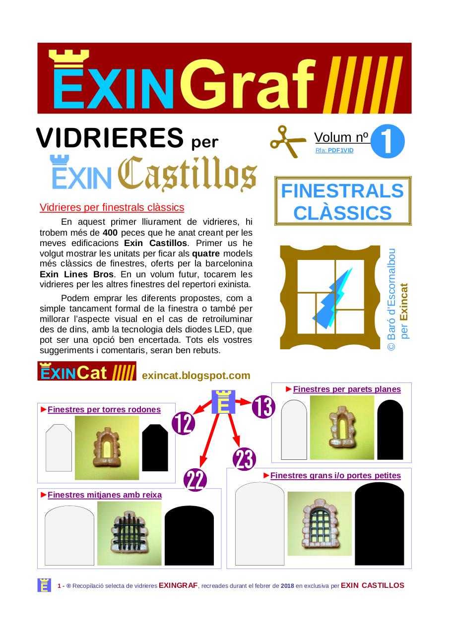 Vidrieres, nÂº 1 FINESTRALS CLÃ€SSICS rfa. PDF1VID.pdf - página 1/12