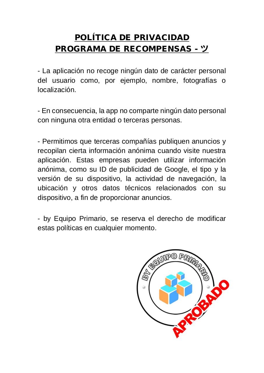 Vista previa del documento POLITICA DE PRIVACIDAD.pdf - página 1/1