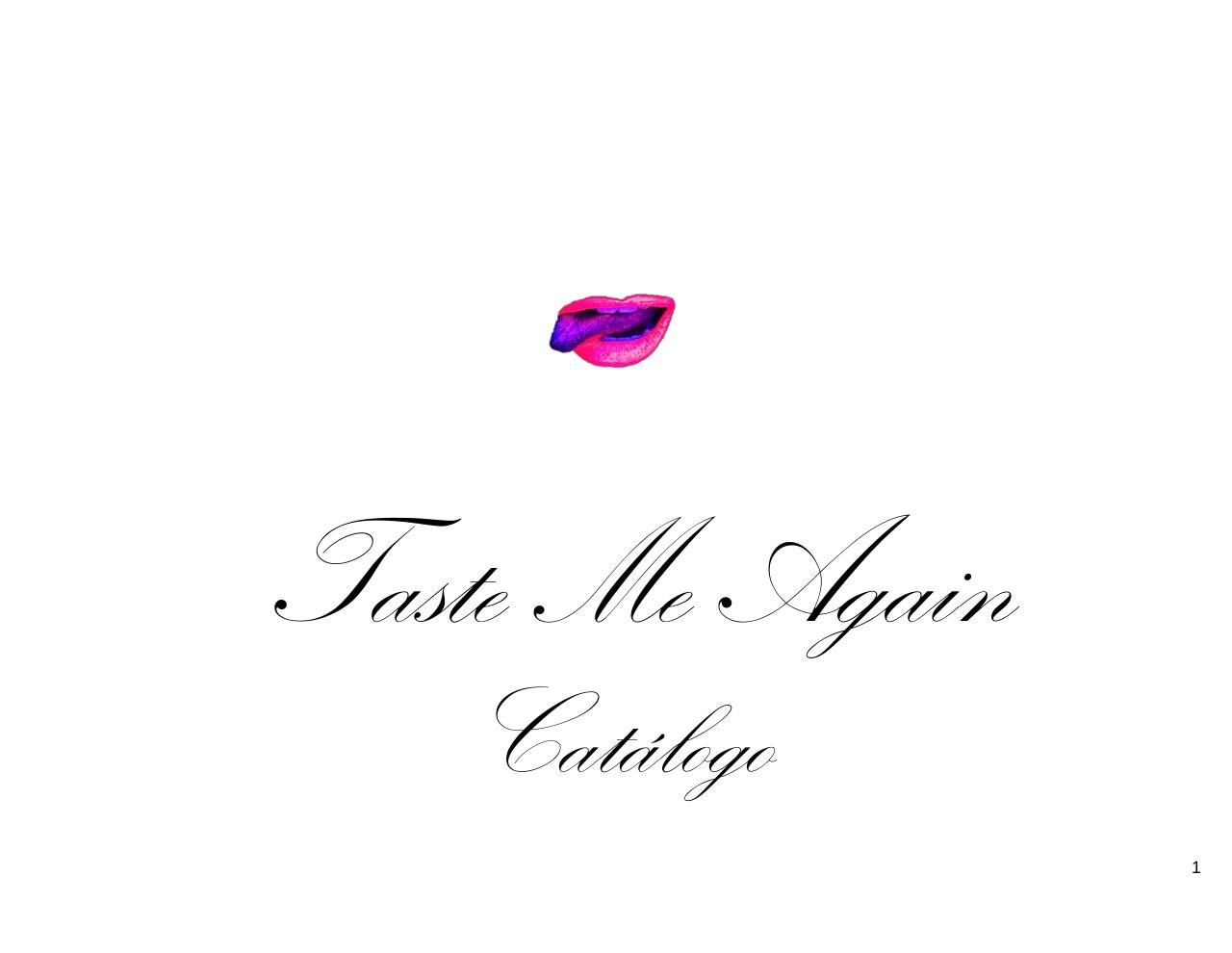 Taste Me Again Catalogo.pdf - página 1/33