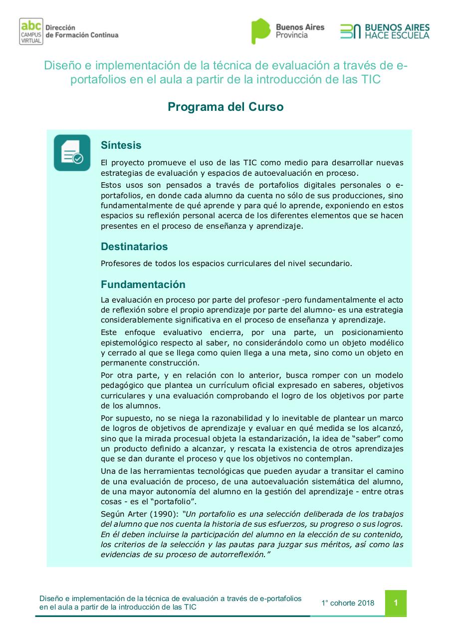 Programa - Curso E-portafolios 2018_v.3.pdf - página 1/6