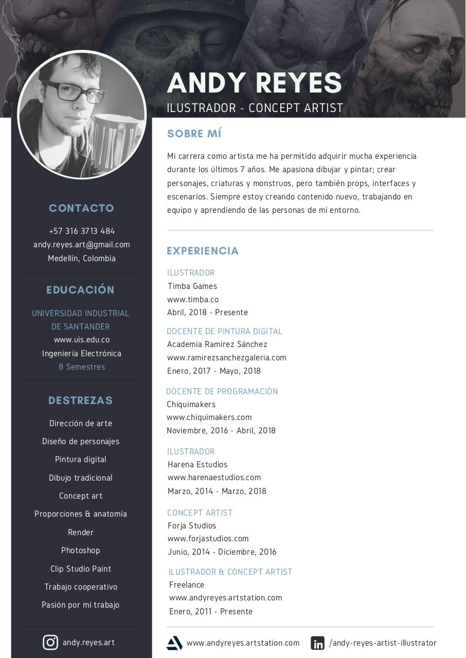 Vista previa del documento Andy Reyes CV (spanish).pdf - página 1/1