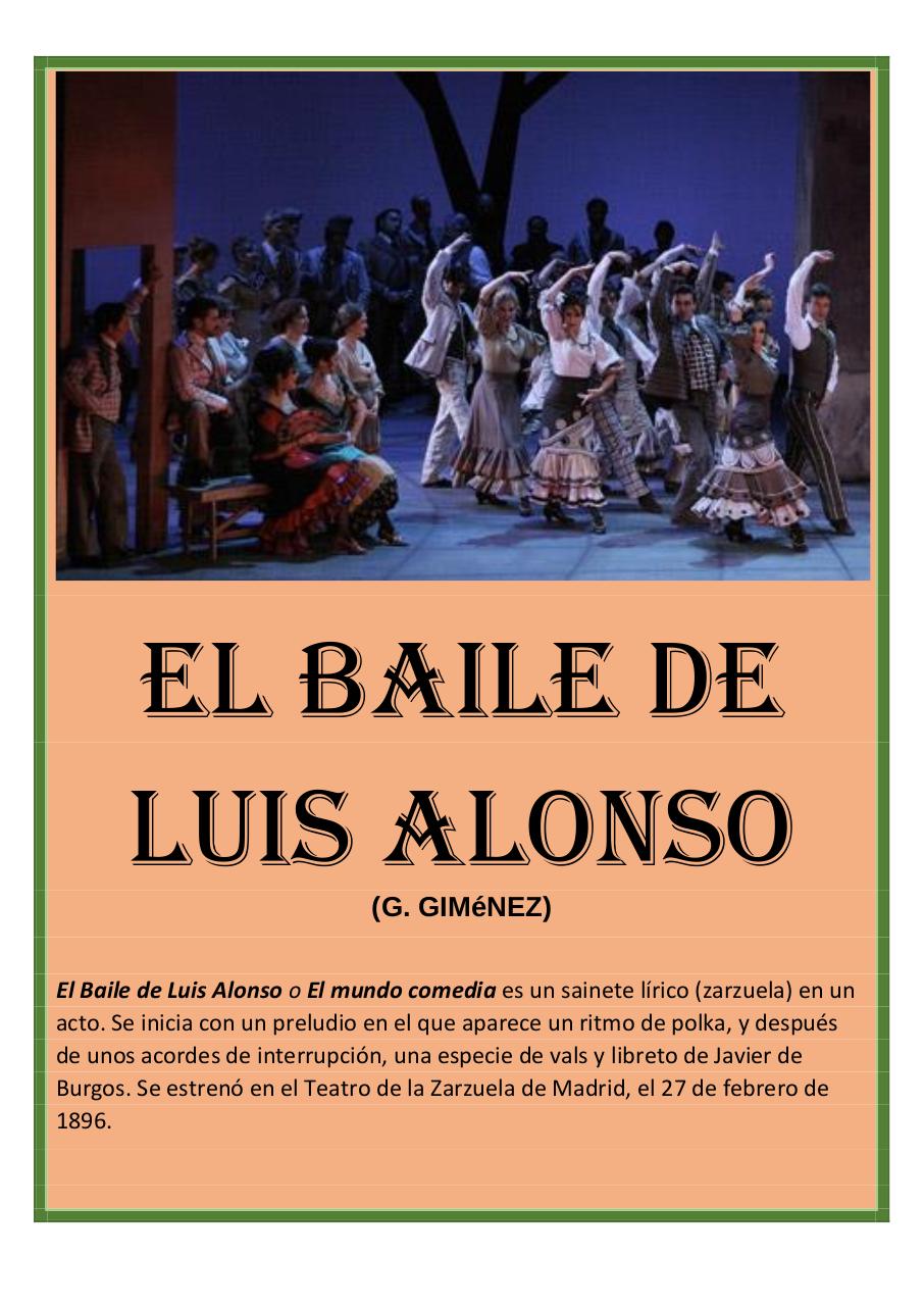 37 - El Baile de Luis Alonso - G. Gimenez - Set of Clarinets.pdf - página 1/37