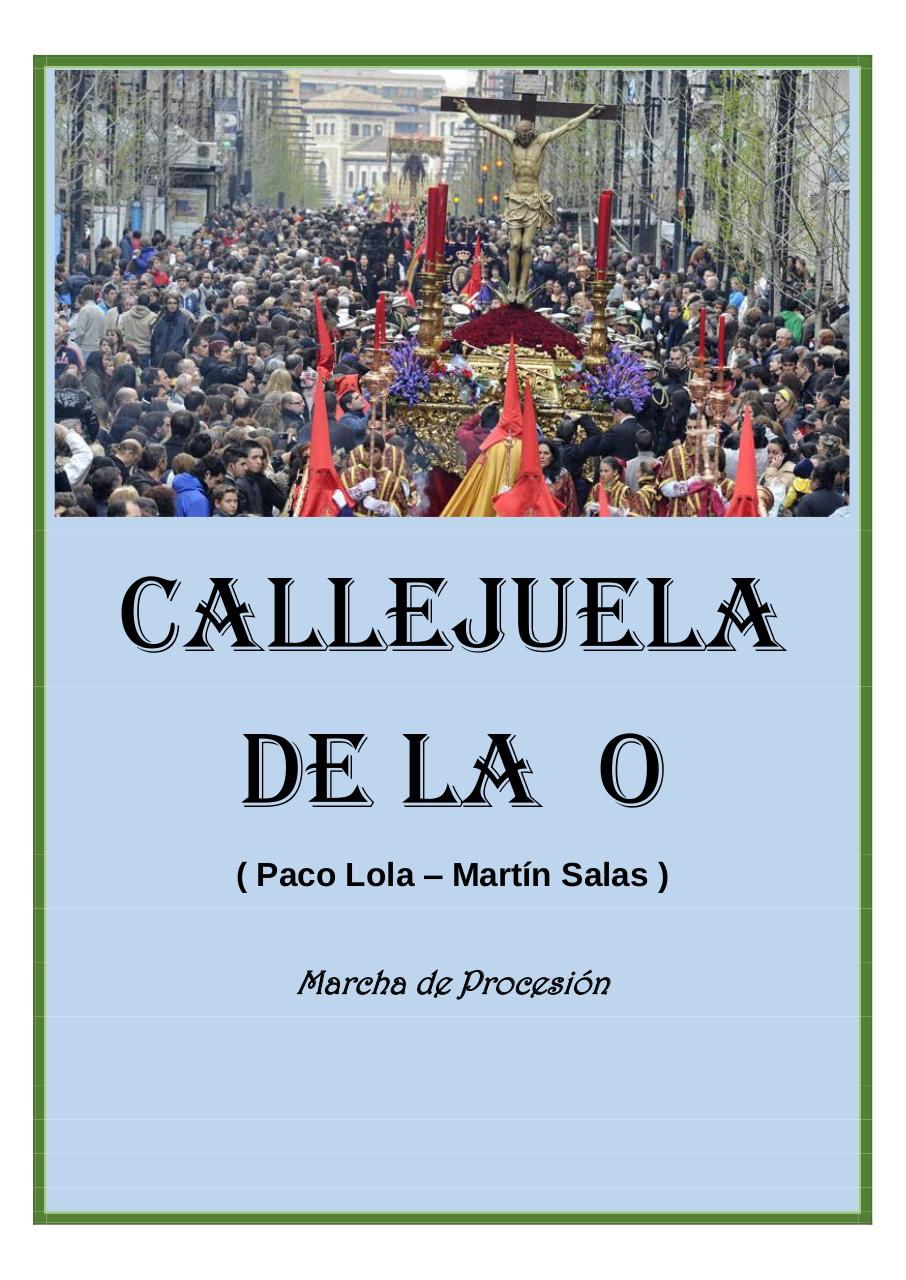 41 - Callejuela de la O - Paco Lola..MartÃ­n Salas - Set of Clarinets.pdf - página 1/16