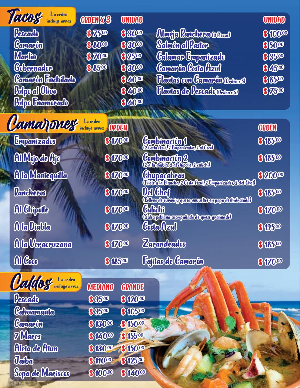 Vista previa del archivo PDF las-playas-menu.pdf