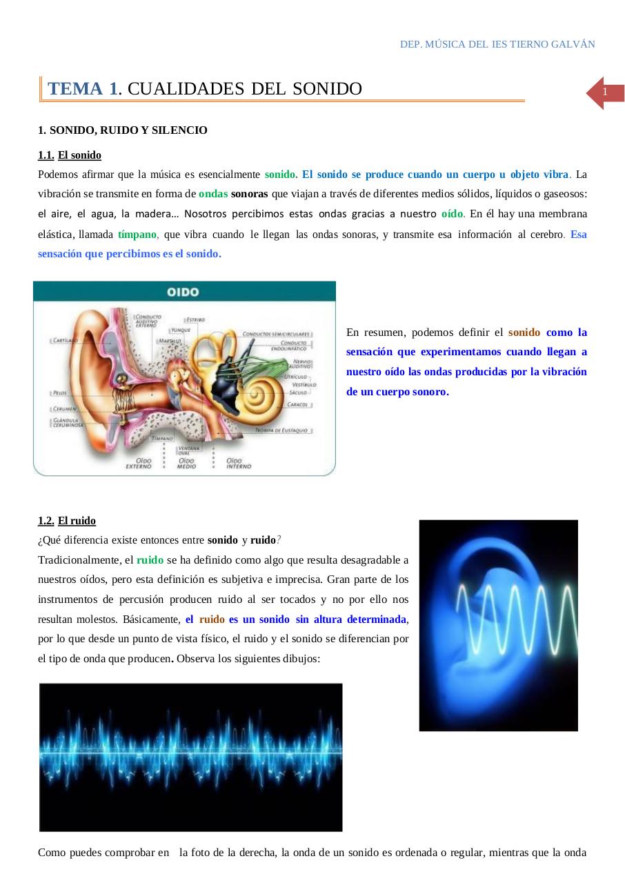 LAS CUALIDADES DEL SONIDO Y EL RITMO TEMAS 1 Y 2.pdf - página 1/10