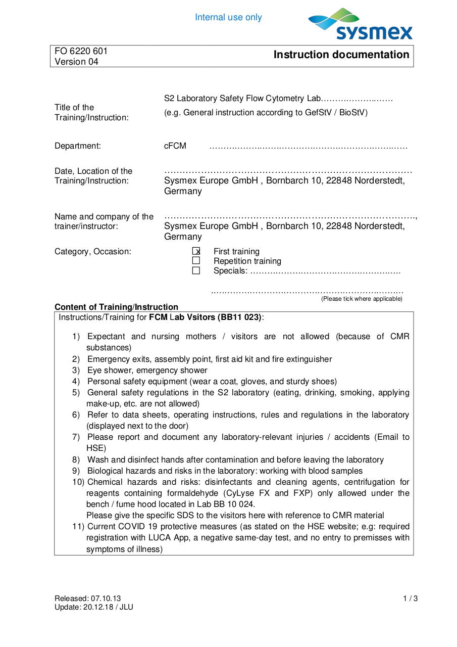 Instruction documentation FCM Lab for Visitor.pdf - página 1/3