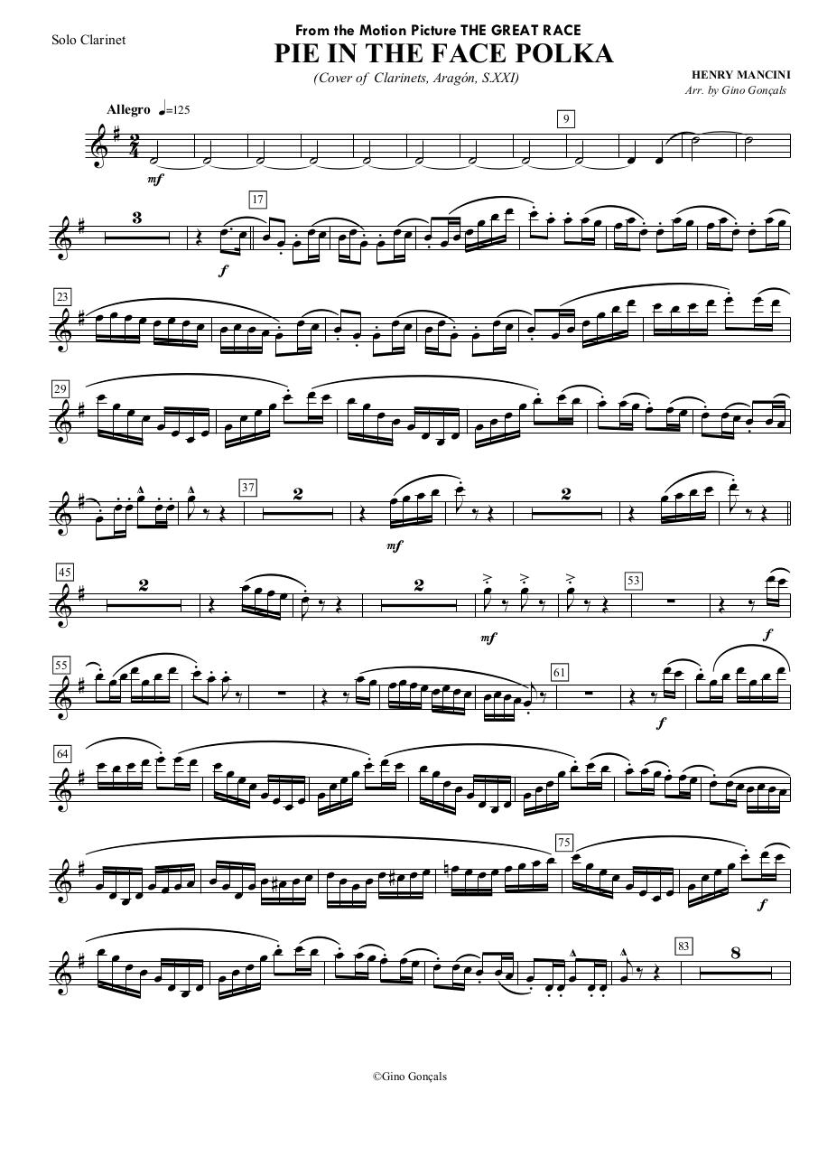 Vista previa del archivo PDF 103---pie-in-the-face-polka---henry-mancini---set-of-clarinets.pdf