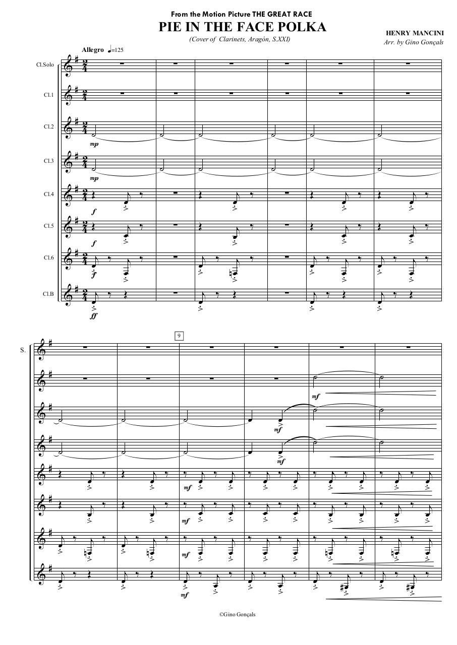 Vista previa del archivo PDF 103---pie-in-the-face-polka---henry-mancini---set-of-clarinets.pdf