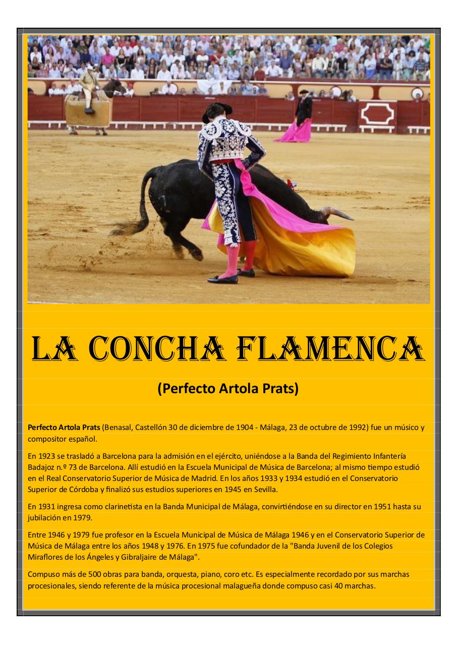 77 - La concha flamenca - P. Artola - Set of Clarinets.pdf - página 1/28
