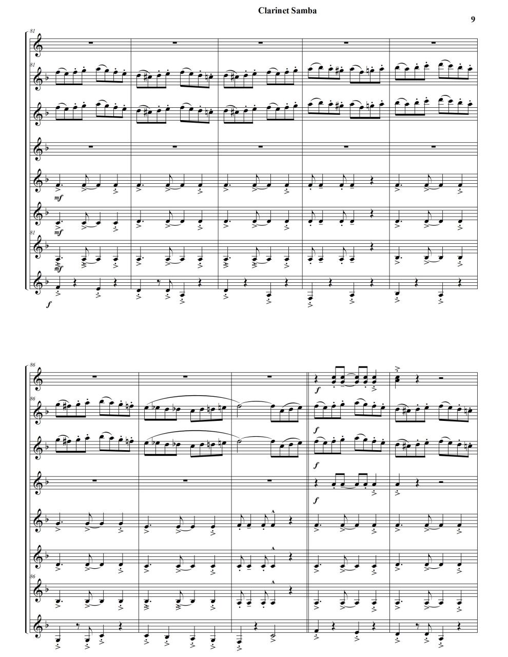 Vista previa del archivo PDF 95---clarinet-samba---rodney-parker---set-of-clarinets.pdf