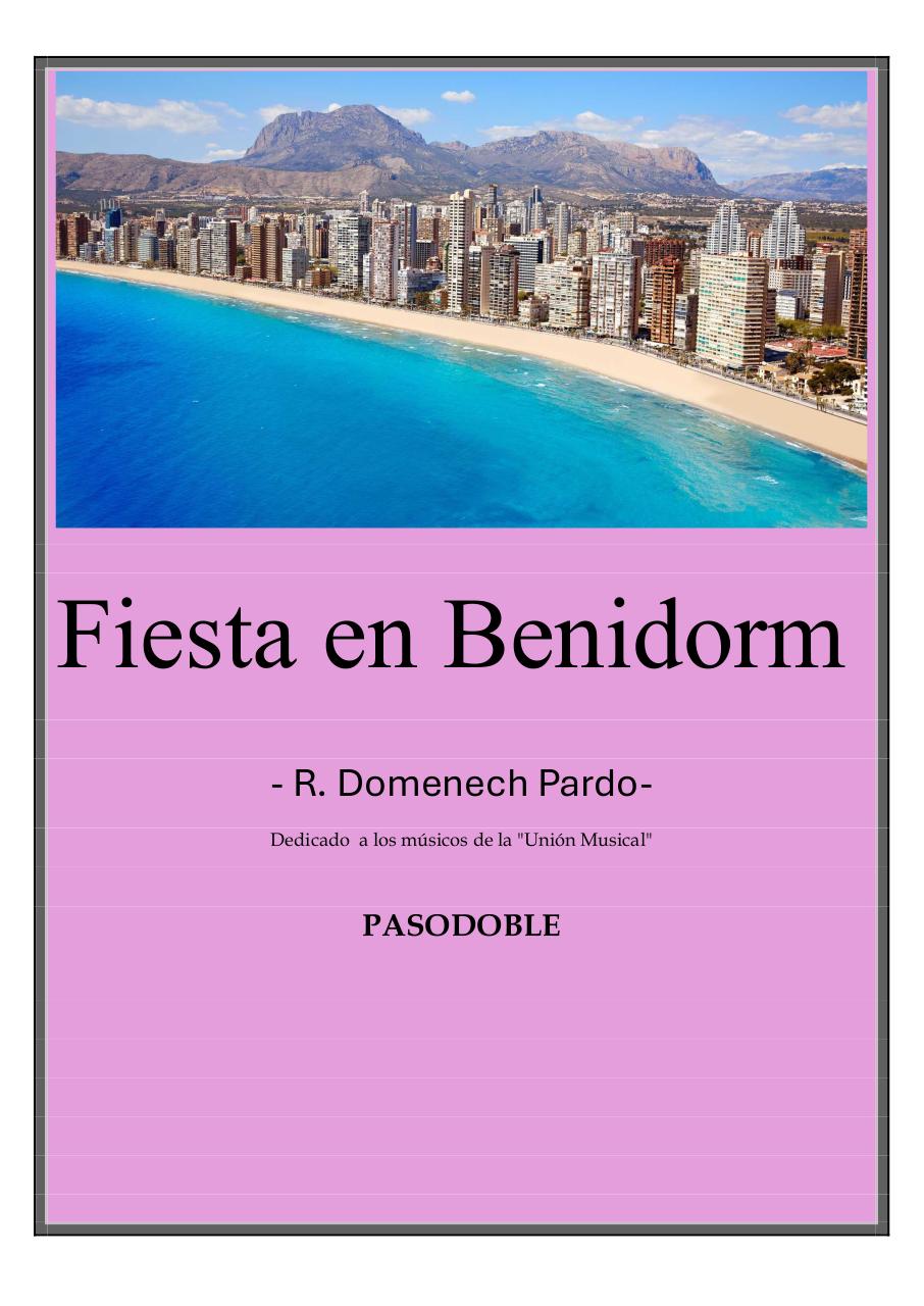 107 - Fiesta en Benidorm - R. Domenech Pardo - Set of Clarinets.pdf - página 1/29