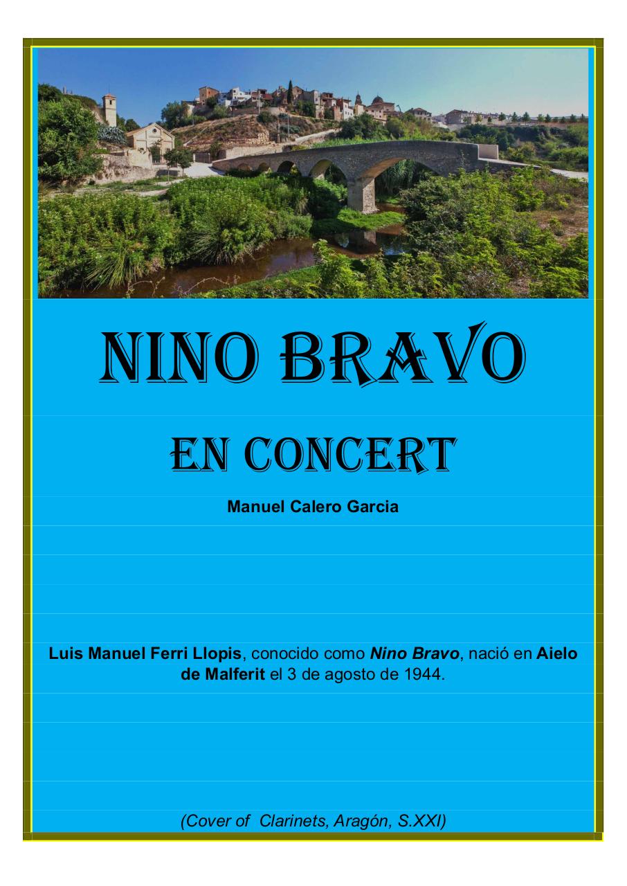 110 - Nino Bravo Concert - Set of Clarinets.pdf - página 1/25